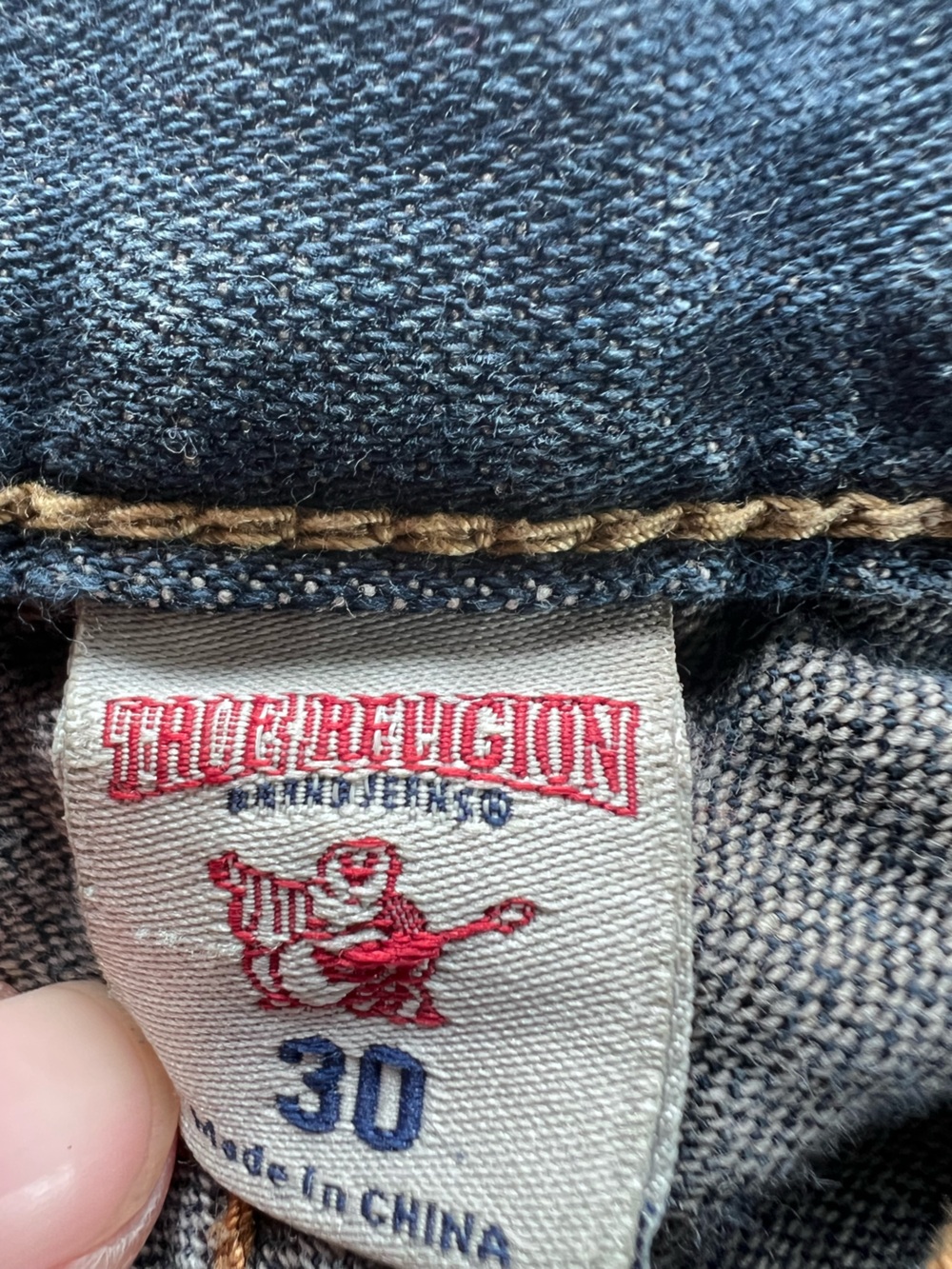 Men’s True Religion Slim Straight leg Jeans size 30X32. Rn#112790 - Picture 7 of 12